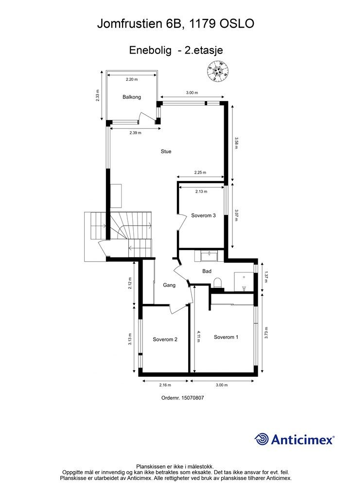 Plantegning - 2. etasje