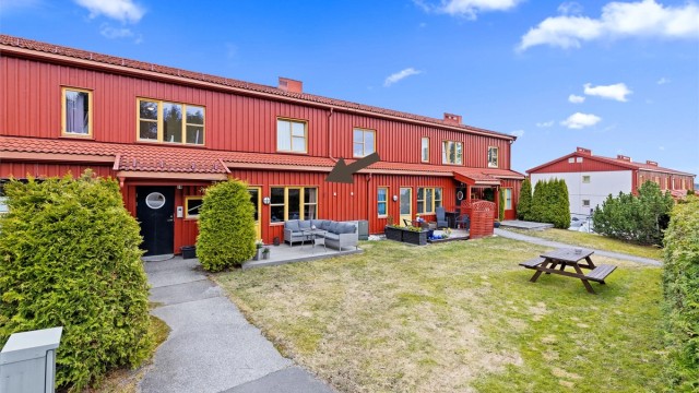 En herlig plass for gode dager ute. Her har du egen uteplass på bakkeplan