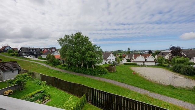 Friområde like utenfor boligen.
