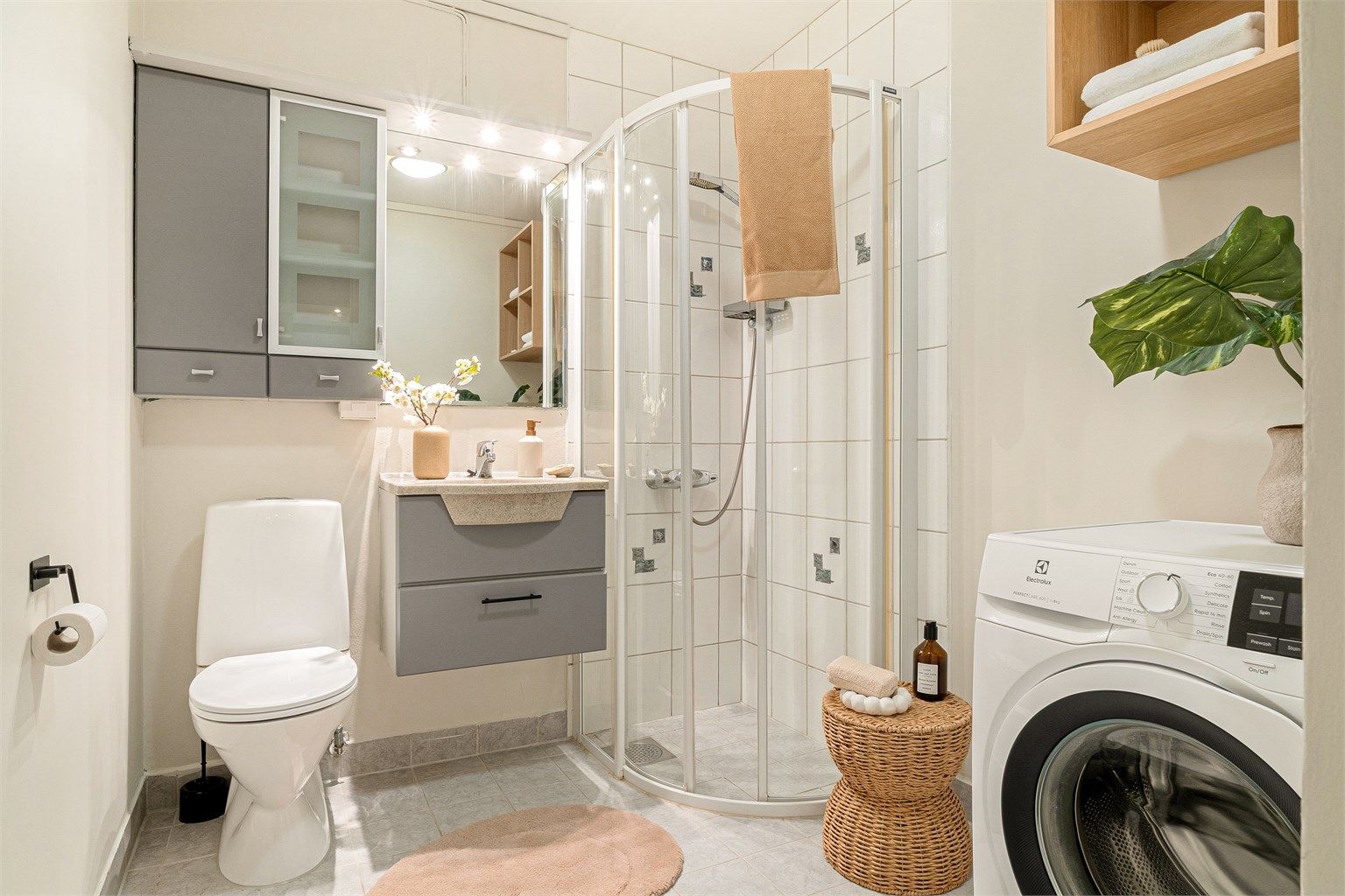 Bad er nylig sparklet og malt lyse farger i 2026. 