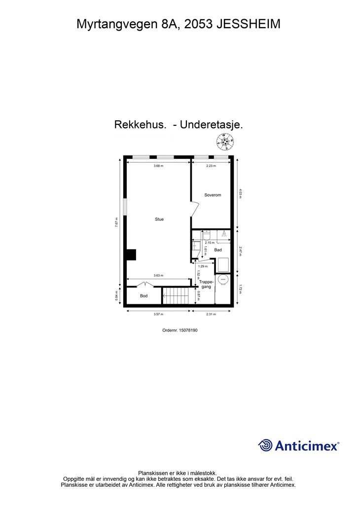 Plantegning underetasje