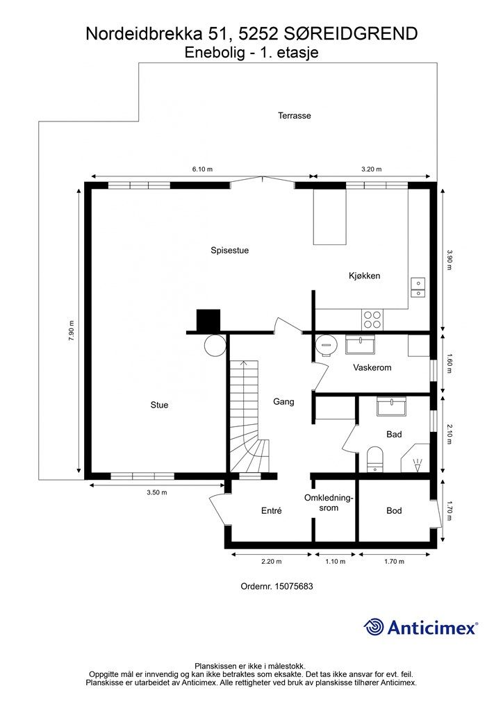 Plantegning 1. etasje