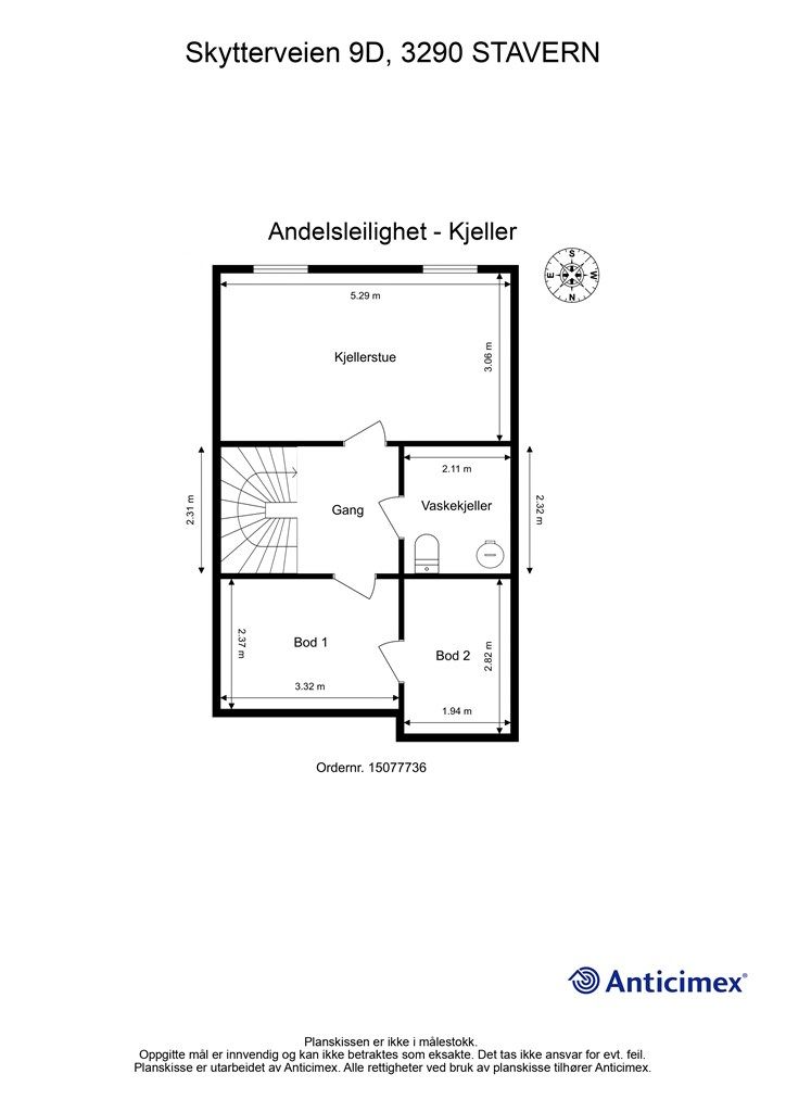 Plantegning underetasje