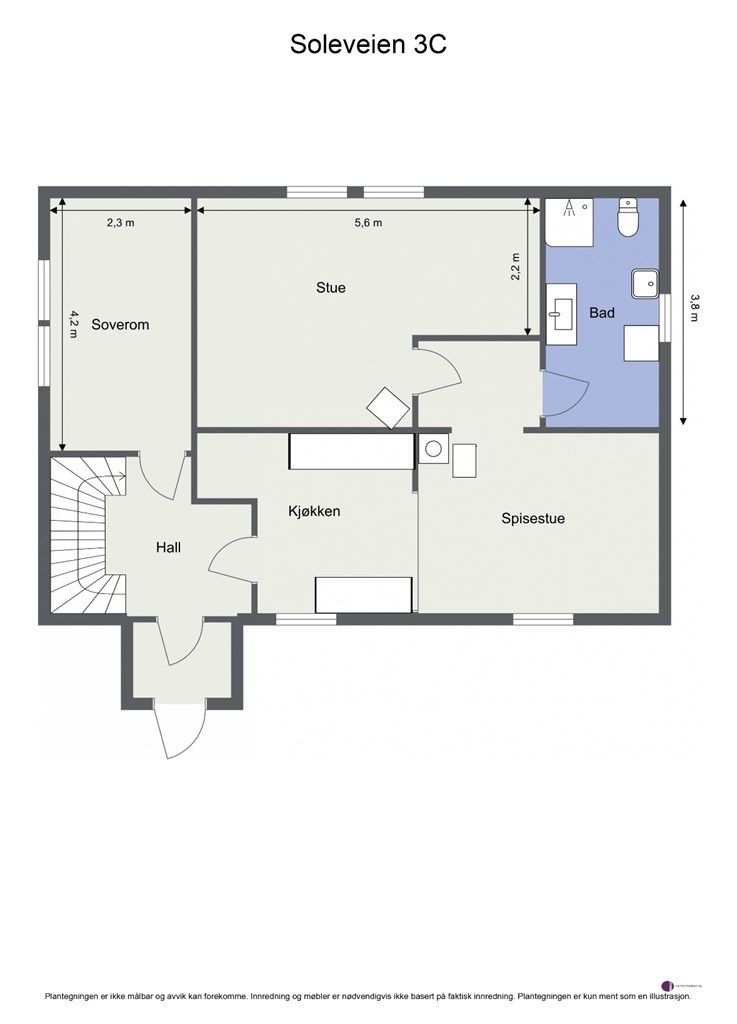 Plantegning 1. etasje