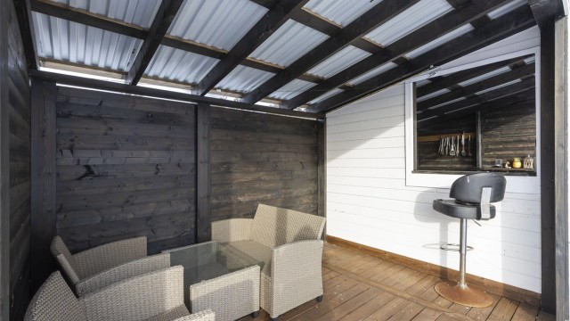 Utestue med utekjøkken