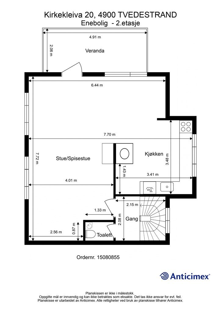 Plantegning 2. etasje.