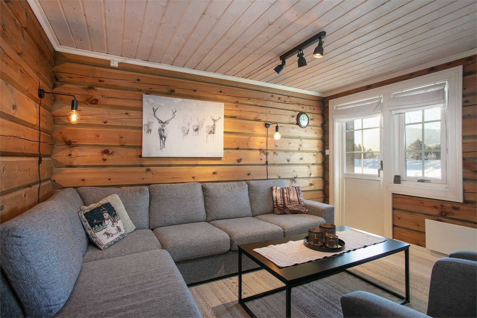 Utgang til terrasse fra stue