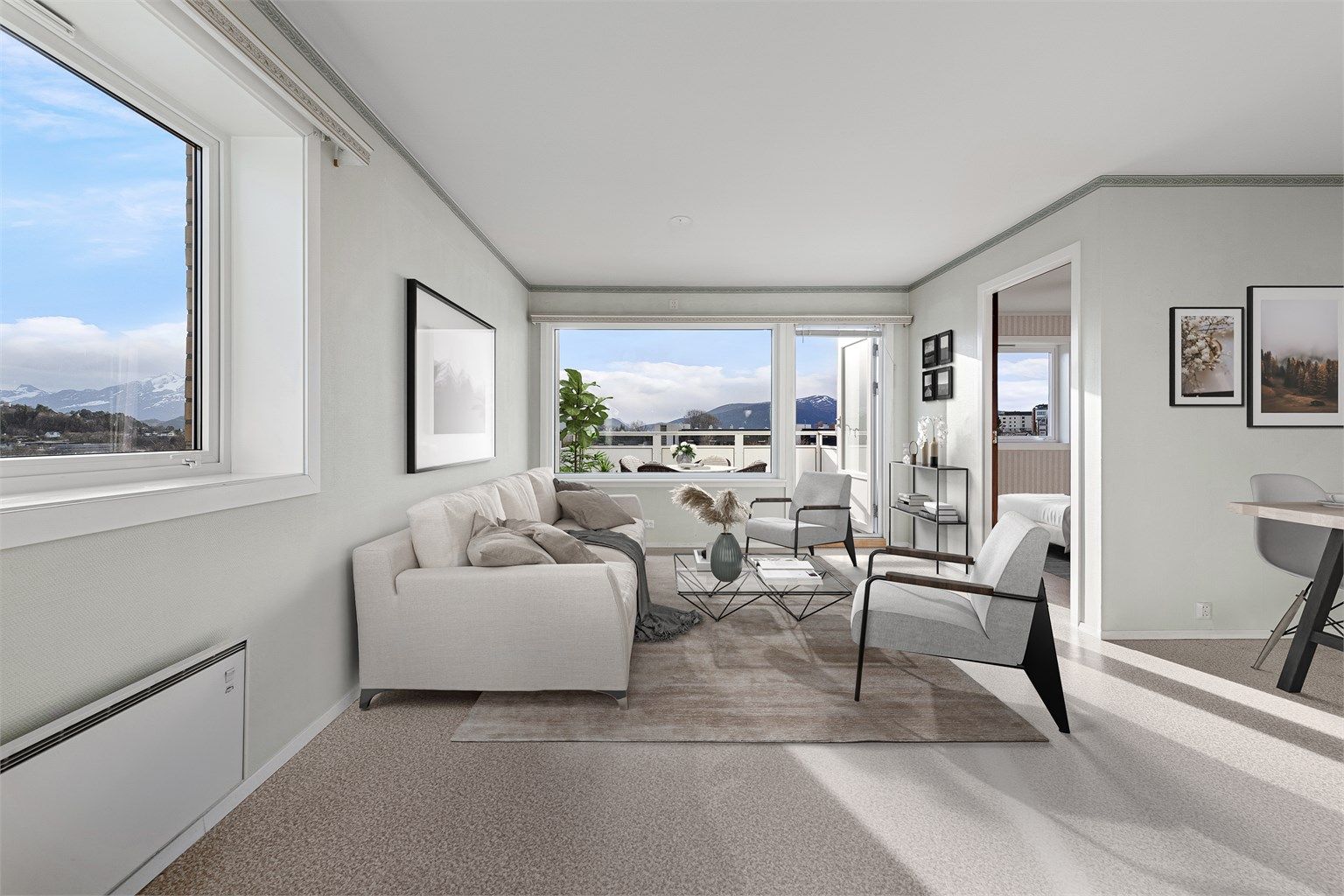 Digital styling i deler av stuen