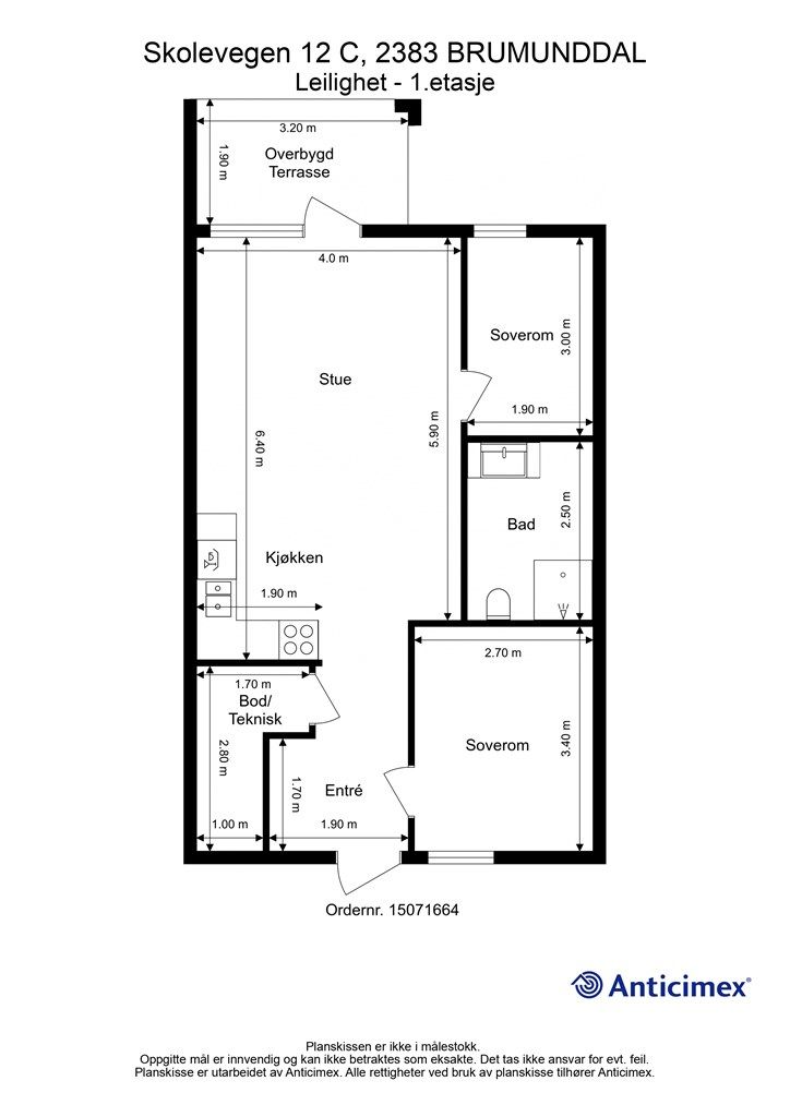 Plantegning - 1.etasje.