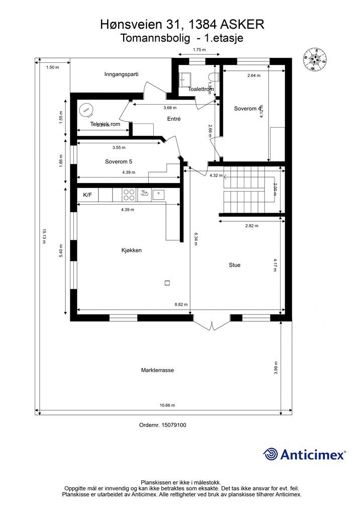 Plantegning - 1.etasje