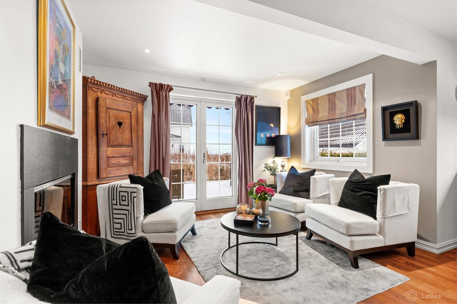 God plass til møblering av sittegruppe eller spisebord