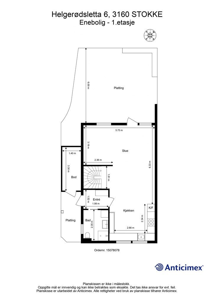 Plantegning 1.etasje.