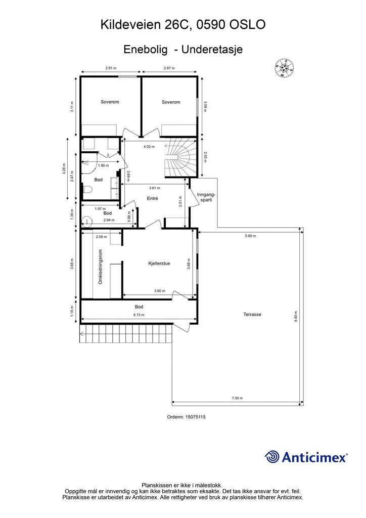 Plantegning - 1 etasje 