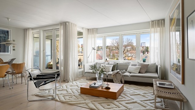 Moderne leilighet med en optimal, gjennomgående planløsning