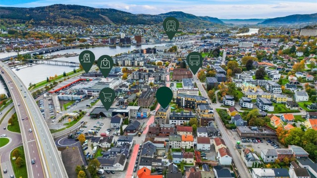 Sentrumsnær og pendlervennlig beliggenhet med kort vei til det meste.
Foto: Haiman Askari/Knipzet AS