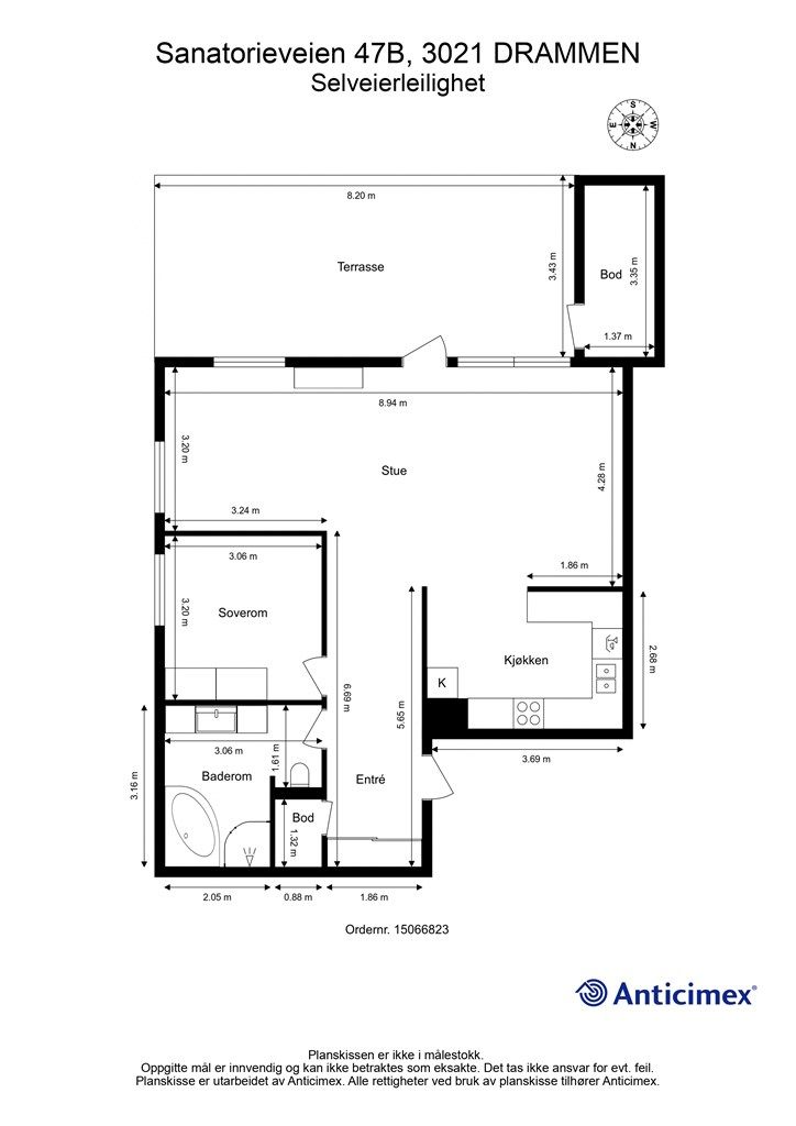 Plantegning - 2. etasje