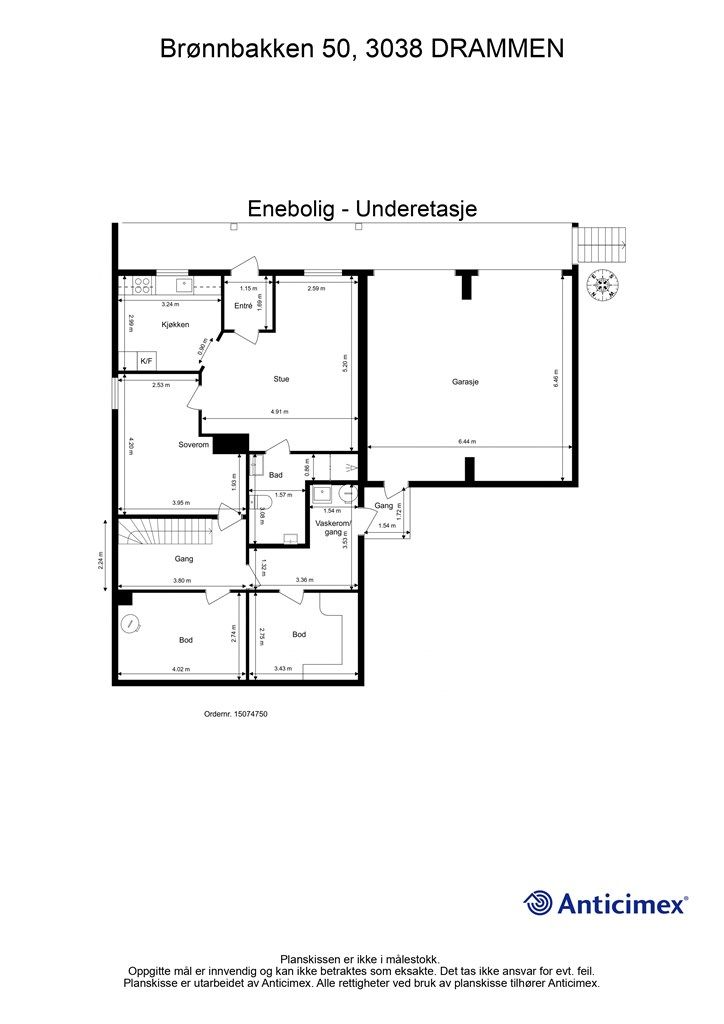 Plantegning - Underetasje