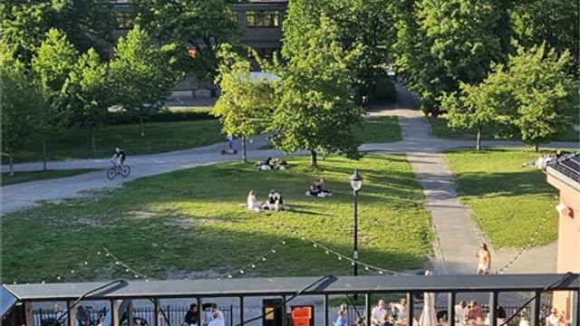 Selgers bilde fra balkong.