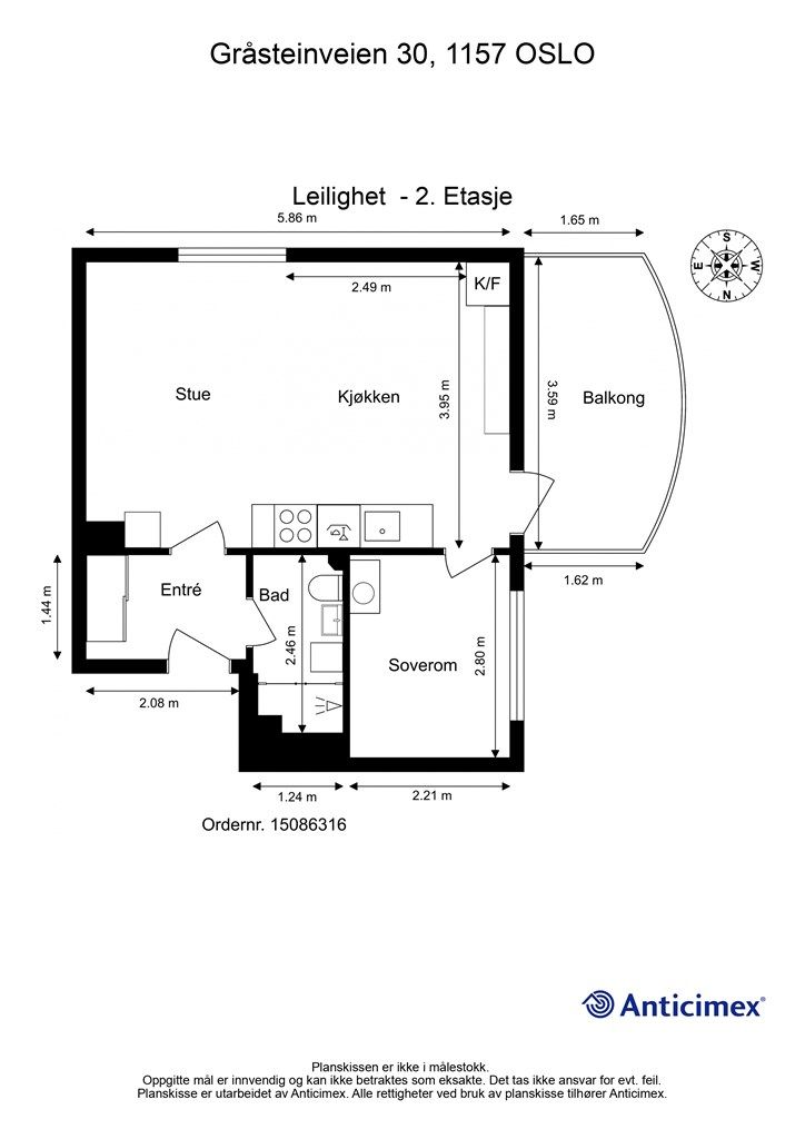 Plantegning - 2. etasje