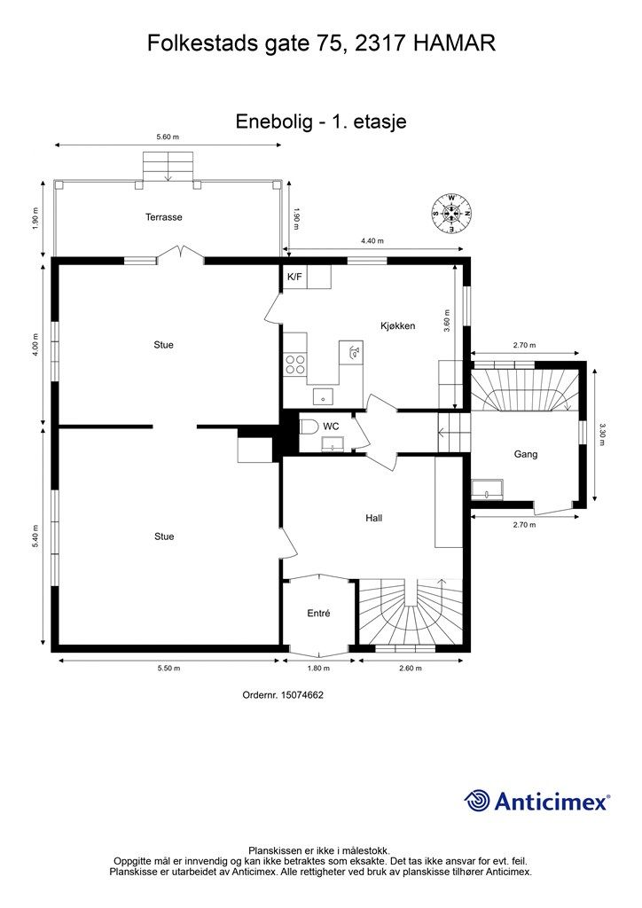 Plantegning 1. etasje