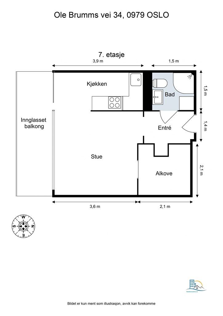 Plantegning - 7. etasje