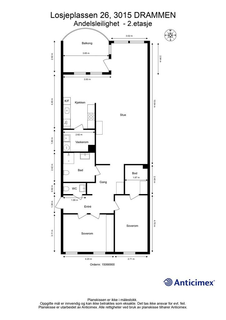 Plantegning - 2. etasje