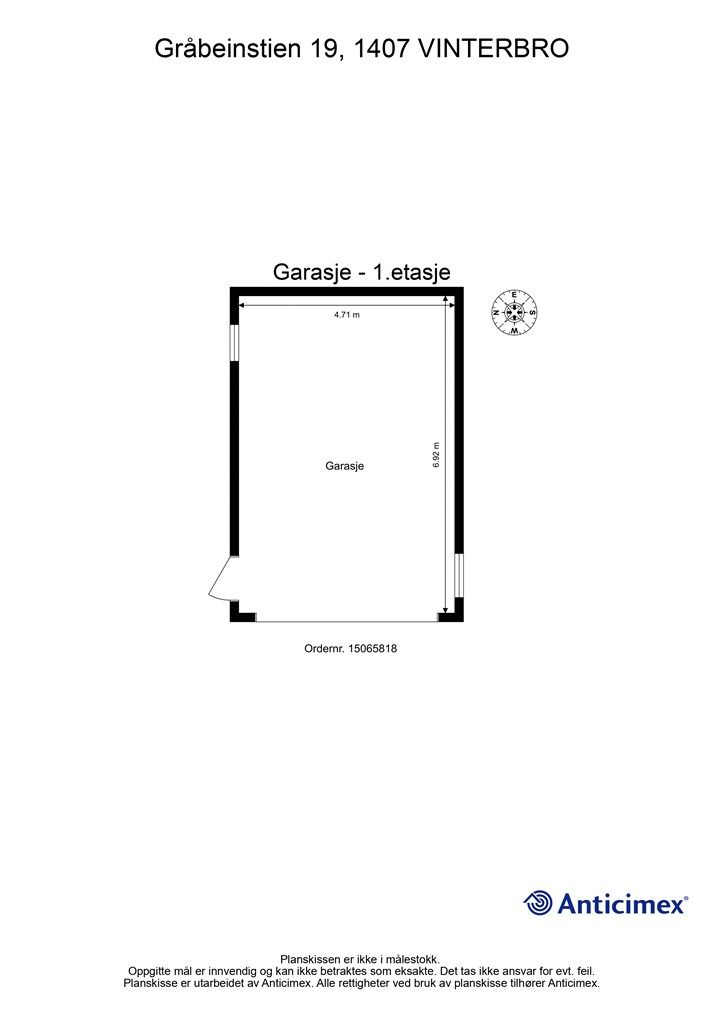 Plantegning - Garasje 