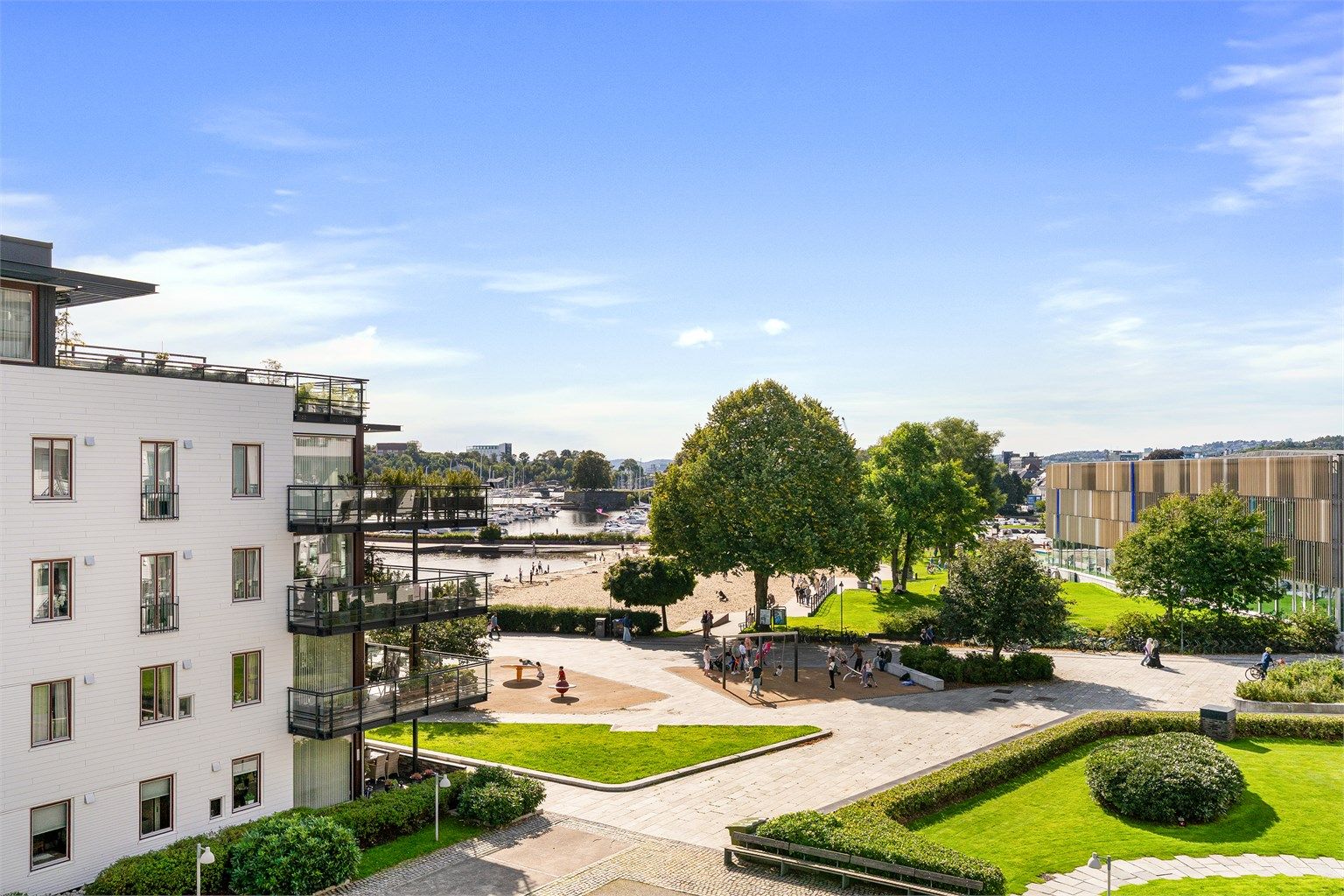 Nydelig utsikt fra balkongen!