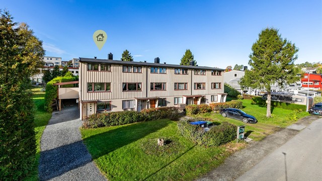 Endrekkehuset i Solielunden 17A presenteres av Krogsveen. Fotograf; Børge Oppegård.