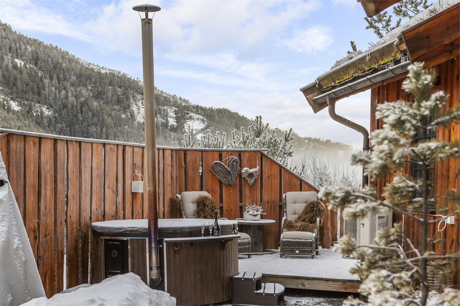 Nydelige og godt sjermet uteområde