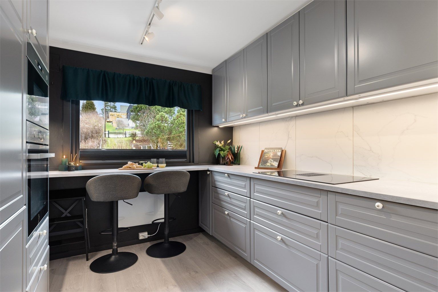 Lekkert kjøkken som ble pusset opp i 2021