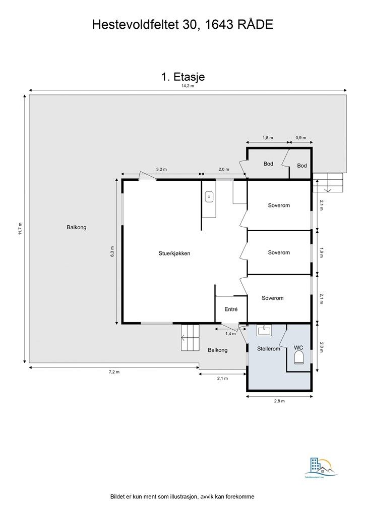 Planskissen er veiledende.