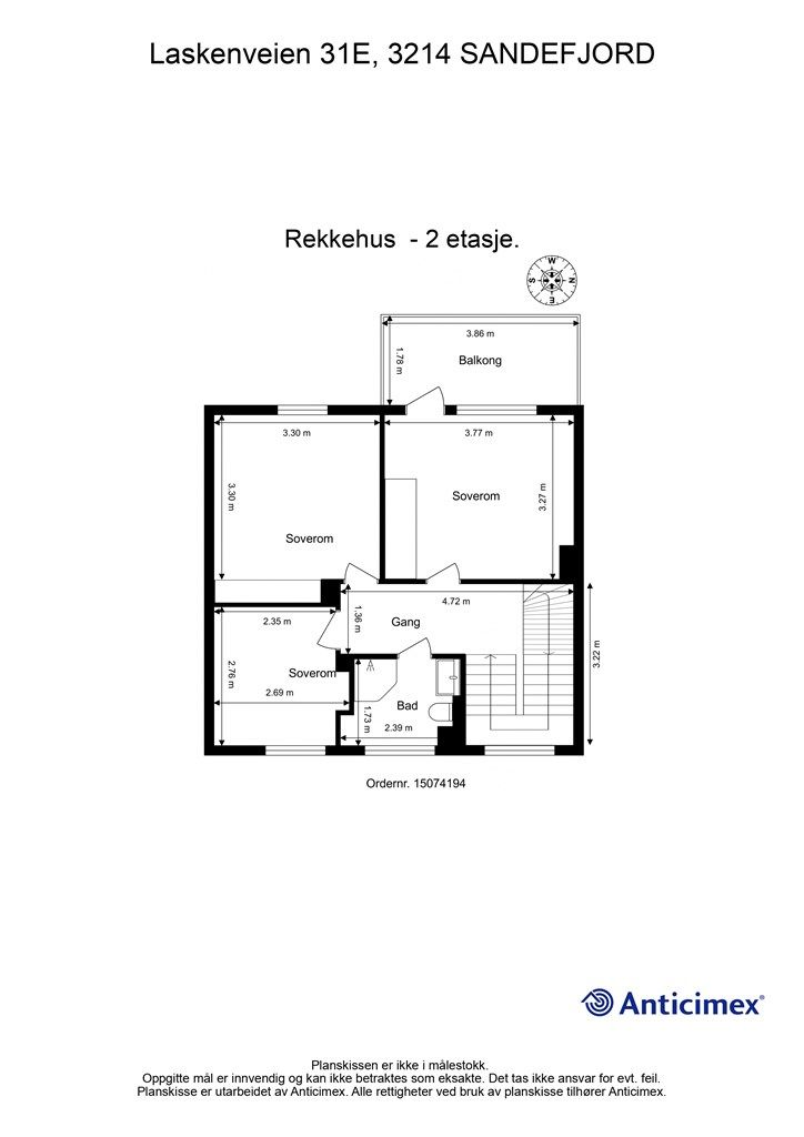Plantegning- 2 etasje
