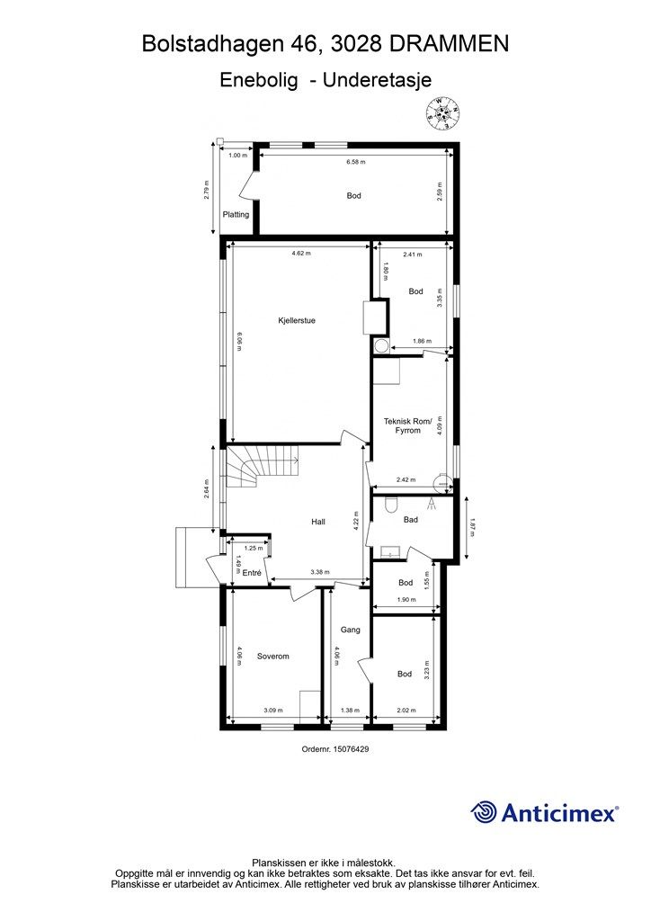 Plantegning - Underetasje