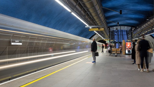 Fra leiligheten er det kun 100 meter til Løren T-banestasjon, med effektiv reisevei til sentrum.