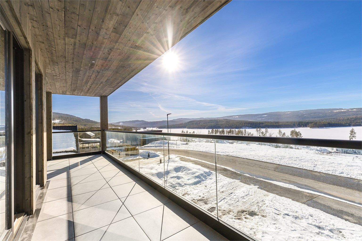 Flott utsikt mot sørvest. 