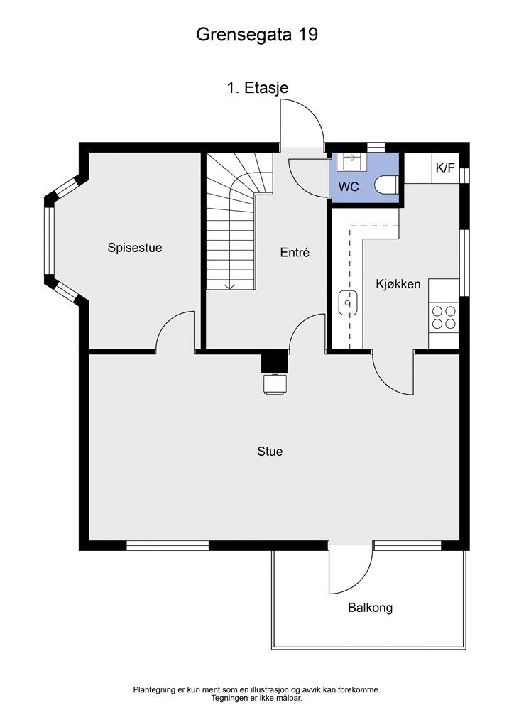2 D plantegning 1. etasje