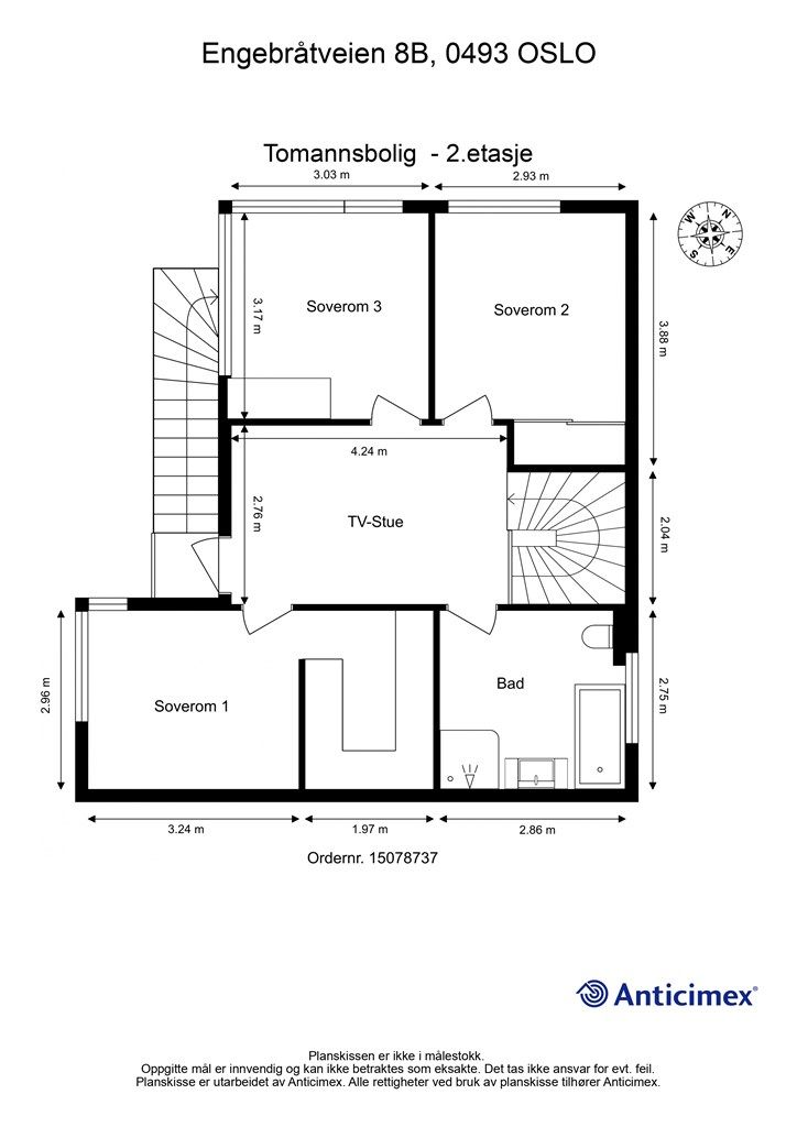 Plantegning - 2. etasje