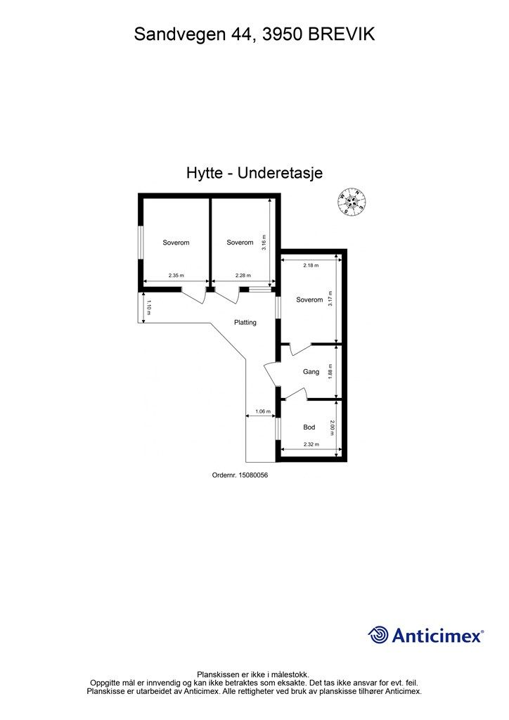 Plantegning underetasje