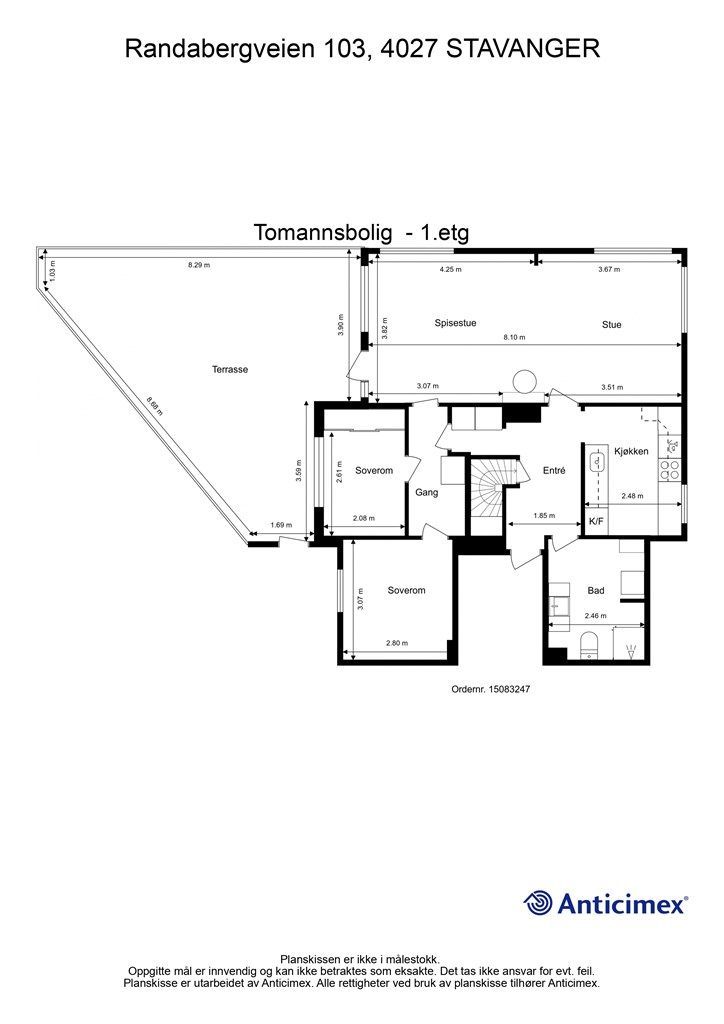 Plantegning 1.etg