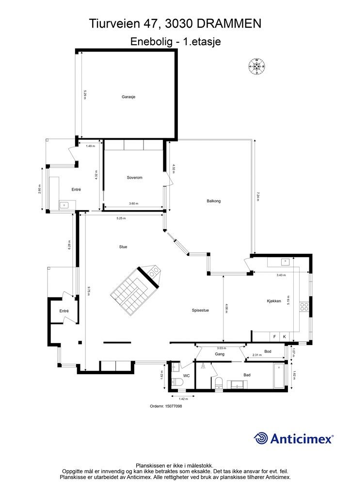 Plantegning - 1.etasje