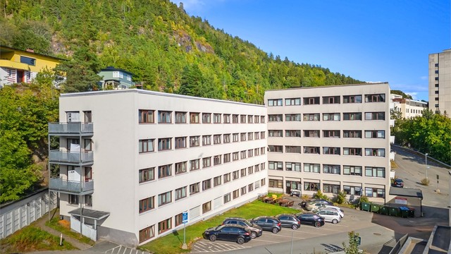 Parkeringsområde på felles gårdsplass (ingen faste plasser).