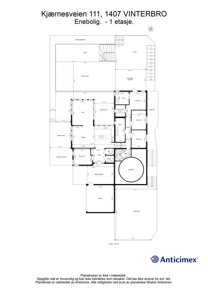 Plantegning- 1. etasje