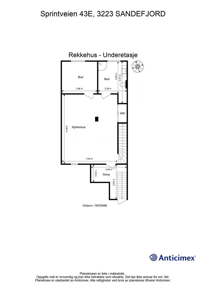 Plantegning Underetasje