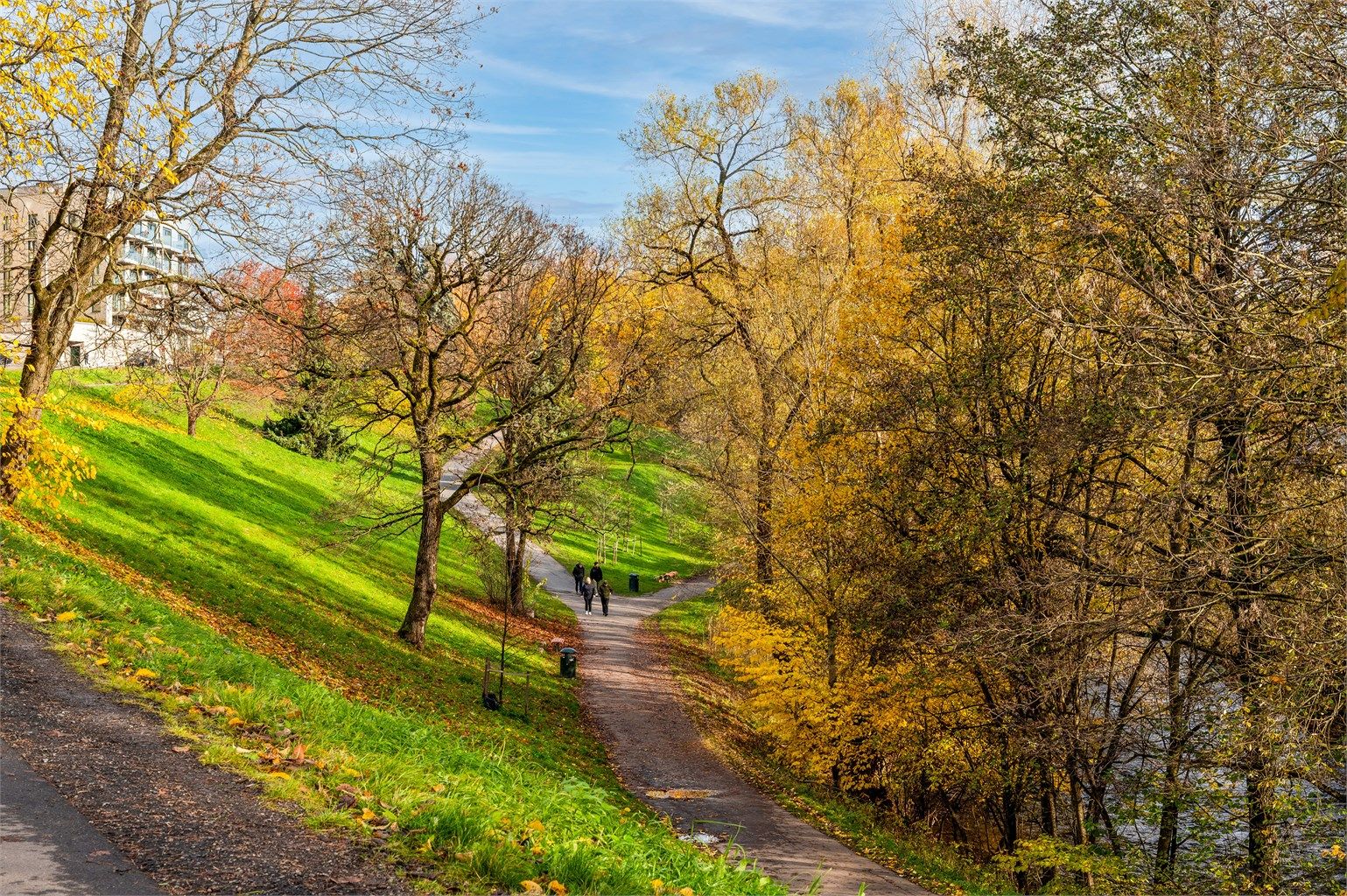 Fine turområder langs Akerselva rett ved