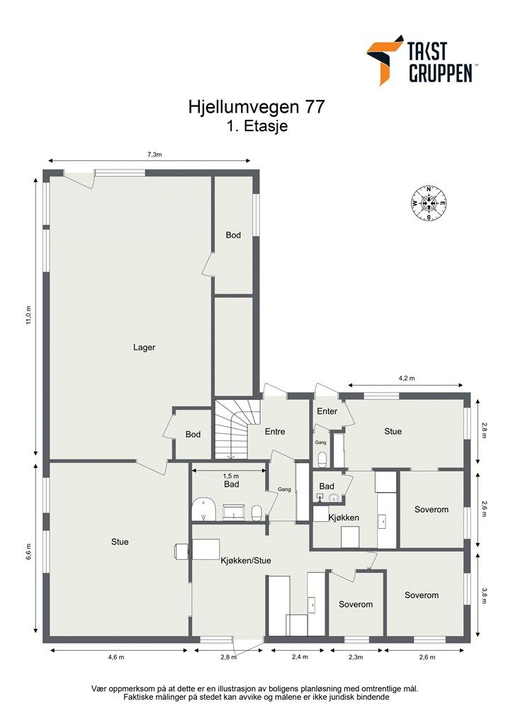 Plantegning første etasje