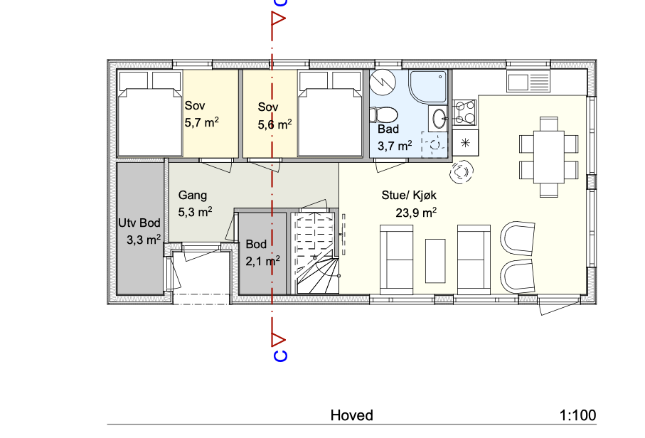 Plantegning 1.etasje