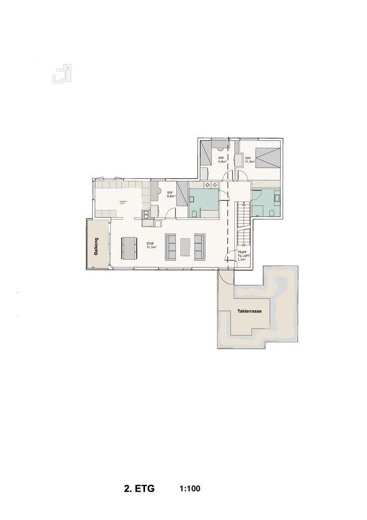 Planskisse 2. etasje