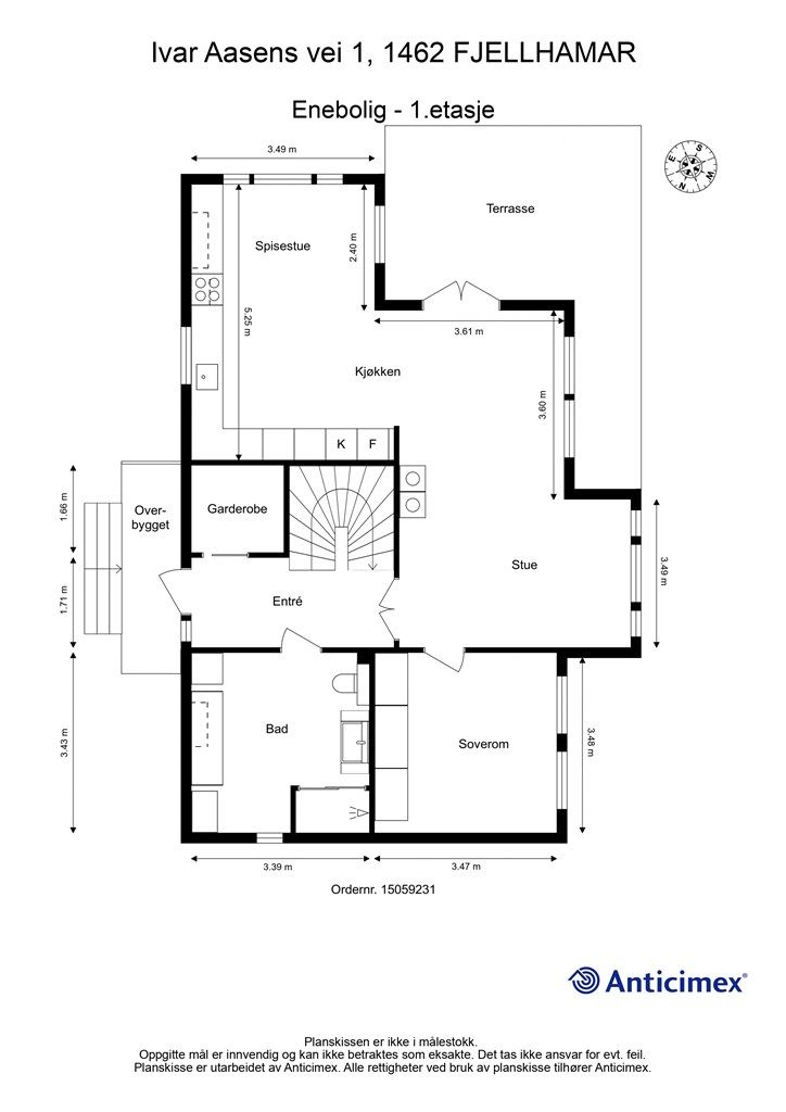 Plantegning - 1. etasje