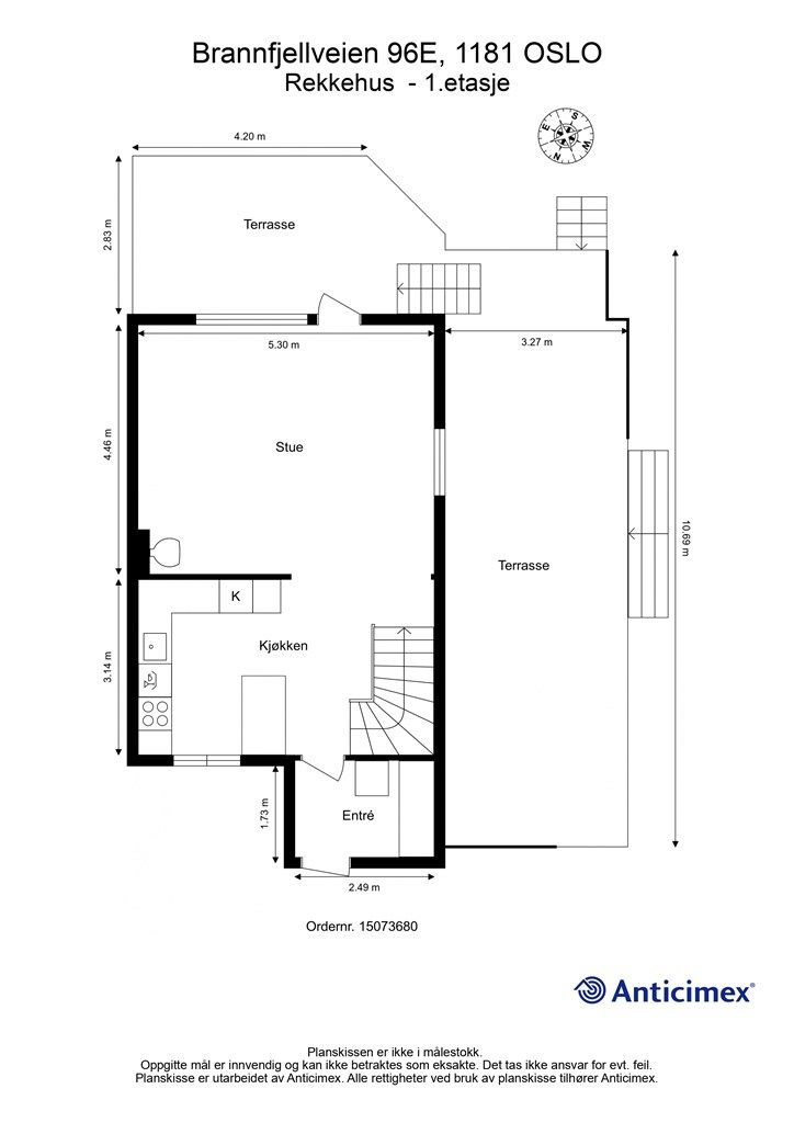 Plantegning 1. etasje.